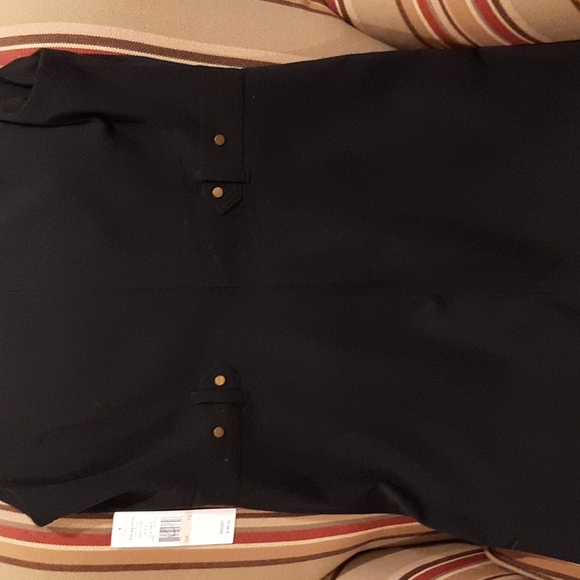 New W/Tags Women's Black Sharagano Stretch Sleeveless Dress Size 12 - Picture 10 of 10